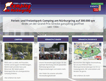 Tablet Screenshot of camping-am-nuerburgring.de